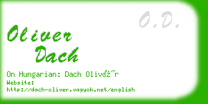 oliver dach business card